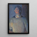 Portret artysty w świetle lampy - Niels Larsen Stevns — oprawiony obraz na ścianie