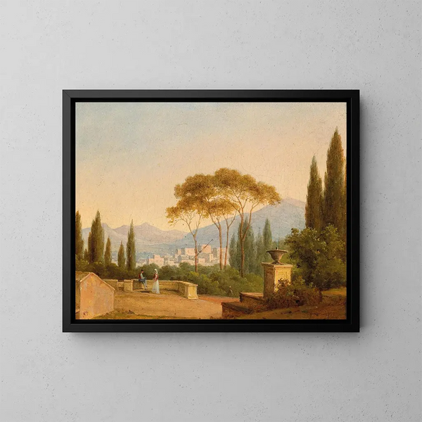 Villa d'Este w Tivoli - Nikanor Grigorevich Tschernezoff — oprawiony obraz na ścianie