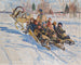 Dzieci na saniach - Nikolai Bogdanov-Belsky — widok dzieła