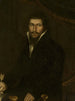Portret mężczyzny z piórem gęsim w ręku - Nikolay Argunov — widok dzieła