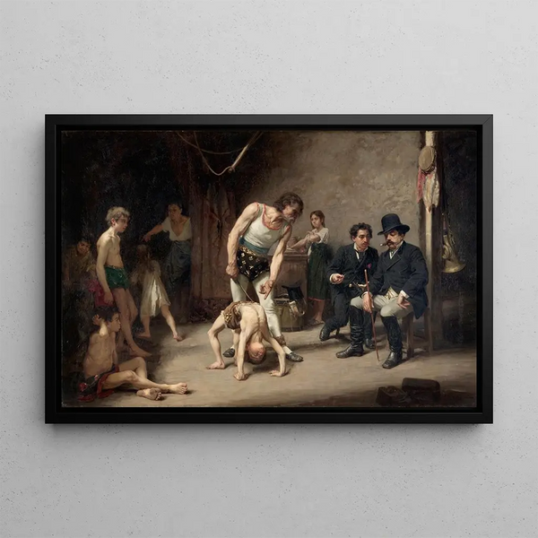 Nils Forsberg - Acrobat Family before the Circus Manager.webp