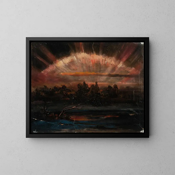 szkicu Asgrdsreia - Nils Jakob Olsson Blommér — oprawiony obraz na ścianie