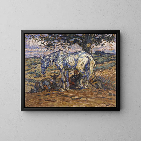 Le cheval de Don Quichotte, Rossinante - Nils Kreuger — oprawiony obraz na ścianie