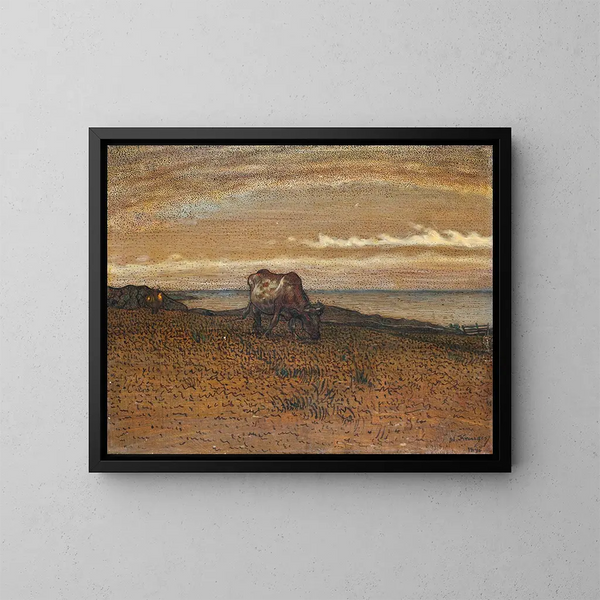 Prairie au bord de la mer - Nils Kreuger — oprawiony obraz na ścianie