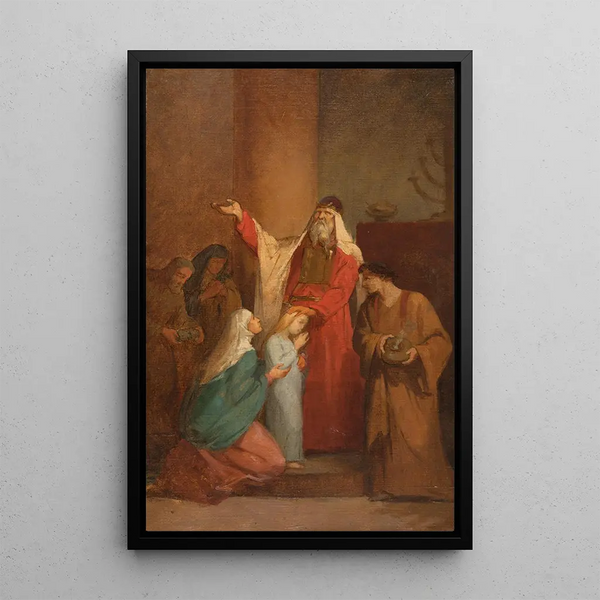 La Présentation de la Vierge au Temple - Nélie Jacquemart — oprawiony obraz na ścianie