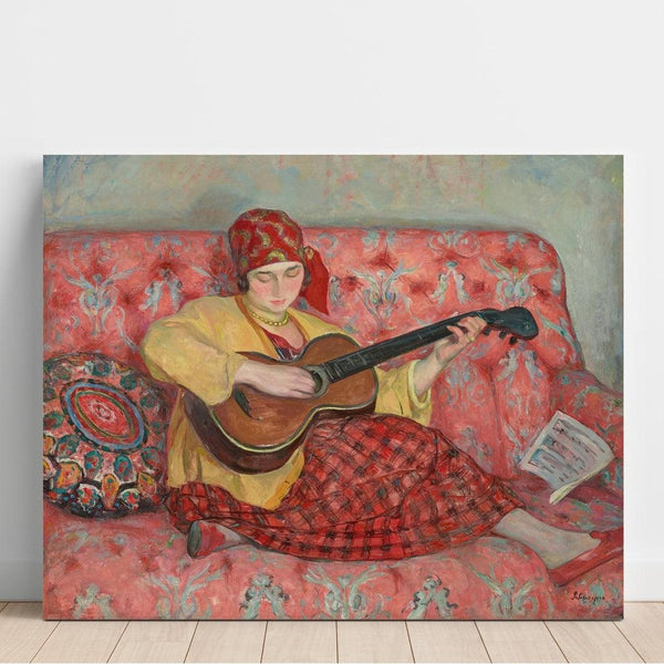 Reprodukcja obrazu Nono na gitarze - Henri Lebasque