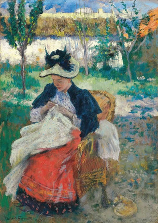 Norbert Goeneutte - Jeune femme sa couture.webp