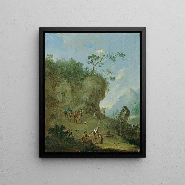 Norbert Joseph Carl Grund - Htte auf einer Waldhhe.webp