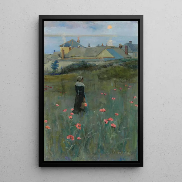 Chabry - Norman Garstin — oprawiony obraz na ścianie