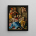 Świętej Rodziny z świętą Anną, Katarzyną Aleksandryjską i świętą Marią Magdaleną - Nosadella Giovanni Francesco Bezzi — oprawiony obraz na ścianie