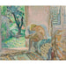 Reprodukcja obrazu Nu siedzący na kanapie przy oknie - Henri Lebasque