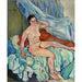 Reprodukcja obrazu siedzący przy brzegu łóżka - Suzanne Valadon