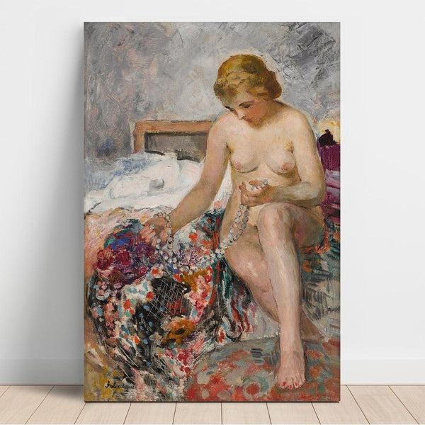 Reprodukcja obrazu Nu z naszyjnikiem - Henri Lebasque