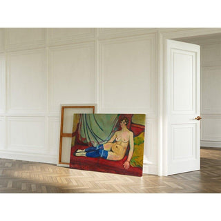 Nu aux bas bleus - Suzanne Valadon | Reproduction Tableau Décoration murale affiche copie