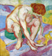Nu z kotem - Franz Marc — widok dzieła