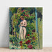 Reprodukcja obrazu Nymphe aux Fleurs (Nagie w draperii, w ogrodzie) - Maurice Denis