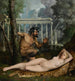 Nimfa i satyr - Adolphe-Alexandre Lesrel — widok dzieła