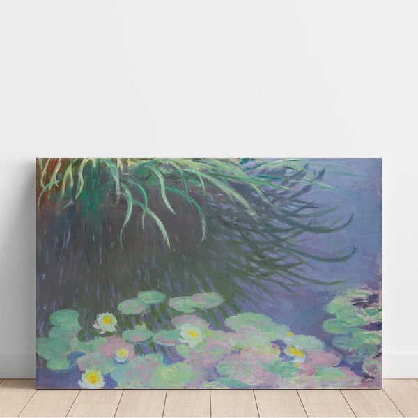Reprodukcja obrazu Nymphéas avec reflets de hautes herbes - Claude Monet