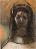Postać z rogiem - Odilon Redon — widok dzieła