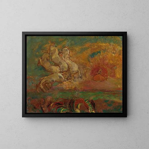 Le Char d'Apollon et le Dragon - Odilon Redon — oprawiony obraz na ścianie