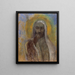 Le Christ du silence - Odilon Redon — oprawiony obraz na ścianie