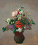 Piwonia, geranium i bez - Odilon Redon — widok dzieła