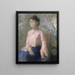 Portret pani Jeanne Chane - Odilon Redon — oprawiony obraz na ścianie