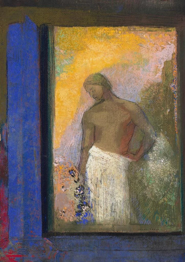 Święty Jan - Odilon Redon — oprawiony obraz na ścianie