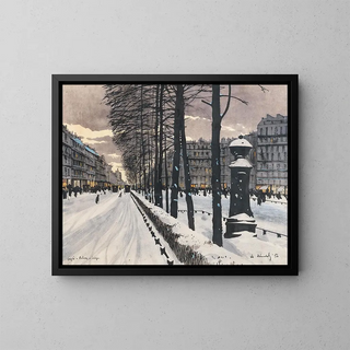 Odo Dobrowolski - A Paris Boulevard in the Snow.webp