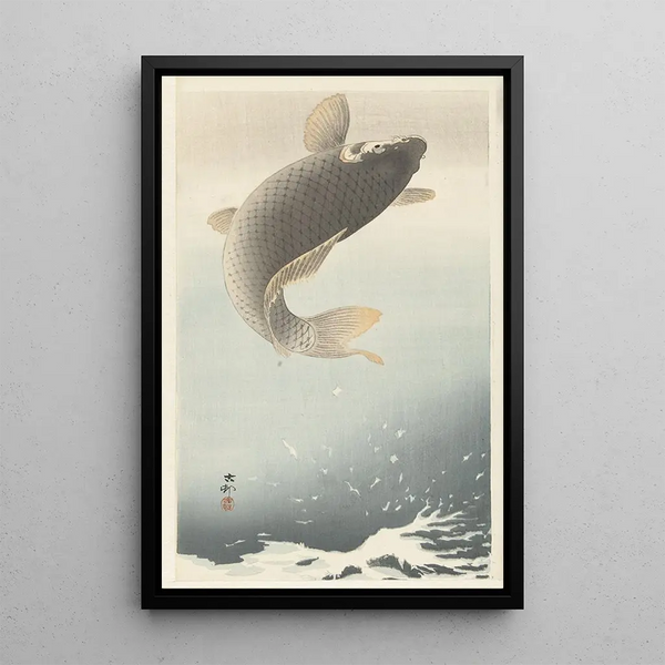 Carpe - Ohara Koson — oprawiony obraz na ścianie