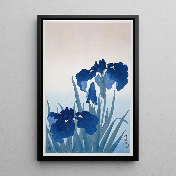 Iris - Ohara Koson — oprawiony obraz na ścianie