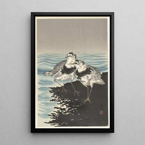 Bécasseaux maubèches - Ohara Koson — oprawiony obraz na ścianie