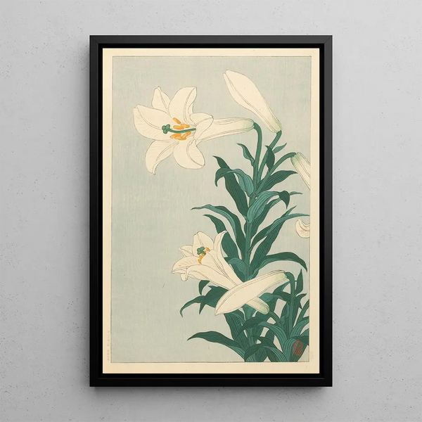 Lys - Ohara Koson — oprawiony obraz na ścianie