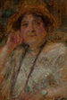 Portret pani Gociniec - Olga Boznańska — oprawiony obraz na ścianie