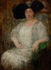 Portret francuskiej pisarki Gabrielle Réval - Olga Boznańska — widok dzieła