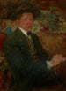 Portret mężczyzny z kapeluszem - Olga Boznańska — widok dzieła