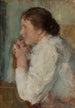 Portret damy w profilu - Olga Boznańska — widok dzieła