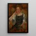 Portret Amerykanki - Olga Boznańska — oprawiony obraz na ścianie