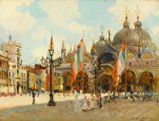 Oliver Dennett Grover - A view of Piazza San Marco Venice.webp
