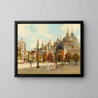 Oliver Dennett Grover - A view of Piazza San Marco Venice.webp