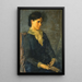 Hester Marian Wait Lay Portret żony artysty - Oliver Ingraham Lay — oprawiony obraz na ścianie