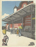 Gare de Tokyo - Onchi Kōshirō — widok dzieła