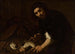 Mężczyzna wyembający rybę - Orazio Fidani — widok dzieła