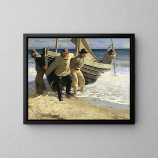 Oscar Bjrck - Launching the boat Skagen.webp