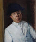 Portret damy - Oscar Ghiglia — widok dzieła