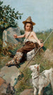 L'Enfance de Giotto - Oscar Pereira da Silva — widok dzieła