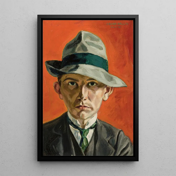 Autoportret - Oskar Kallis — oprawiony obraz na ścianie