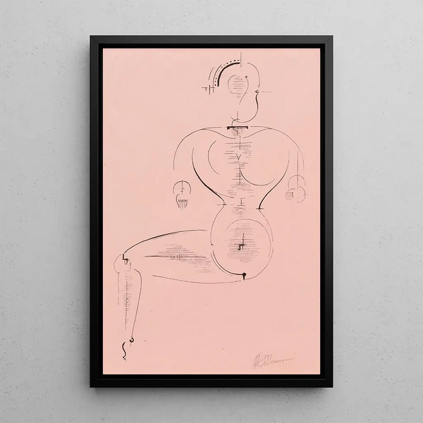 Figure H 2 - Oskar Schlemmer — oprawiony obraz na ścianie
