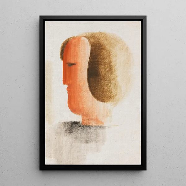 Tête tournée vers la gauche - Oskar Schlemmer — oprawiony obraz na ścianie