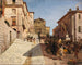 Widok na Genzano z kościołem Santa Maria della Cima - Oswald Achenbach — widok dzieła